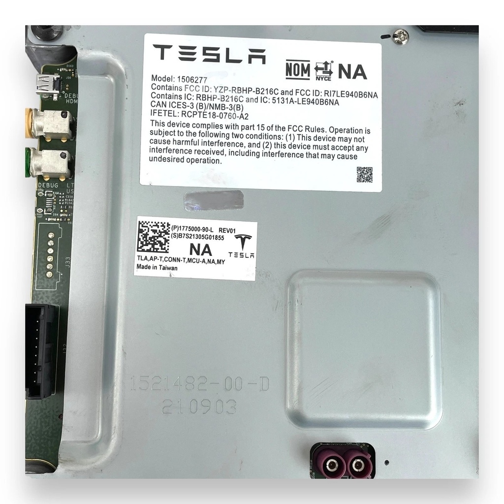 Блок автопілоту комп'ютер (MCU) Tesla Model Y, 1775000-90-L 