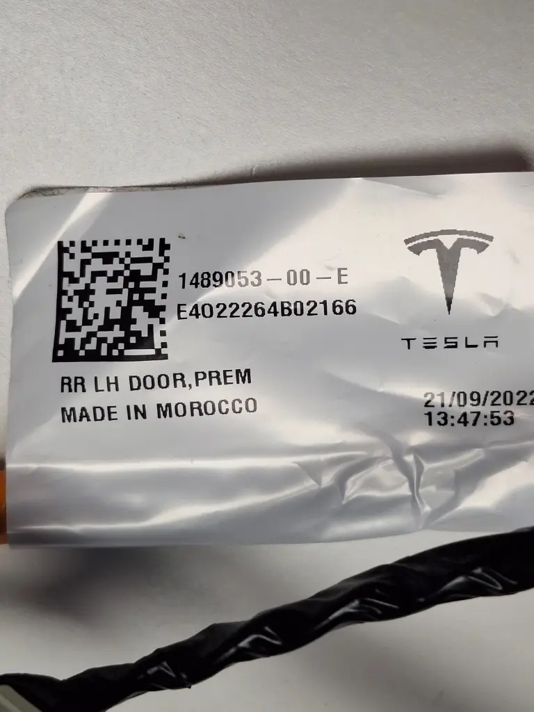 Електропроводка дверей задніх лівих Tesla Model Y, 1489053-00-E