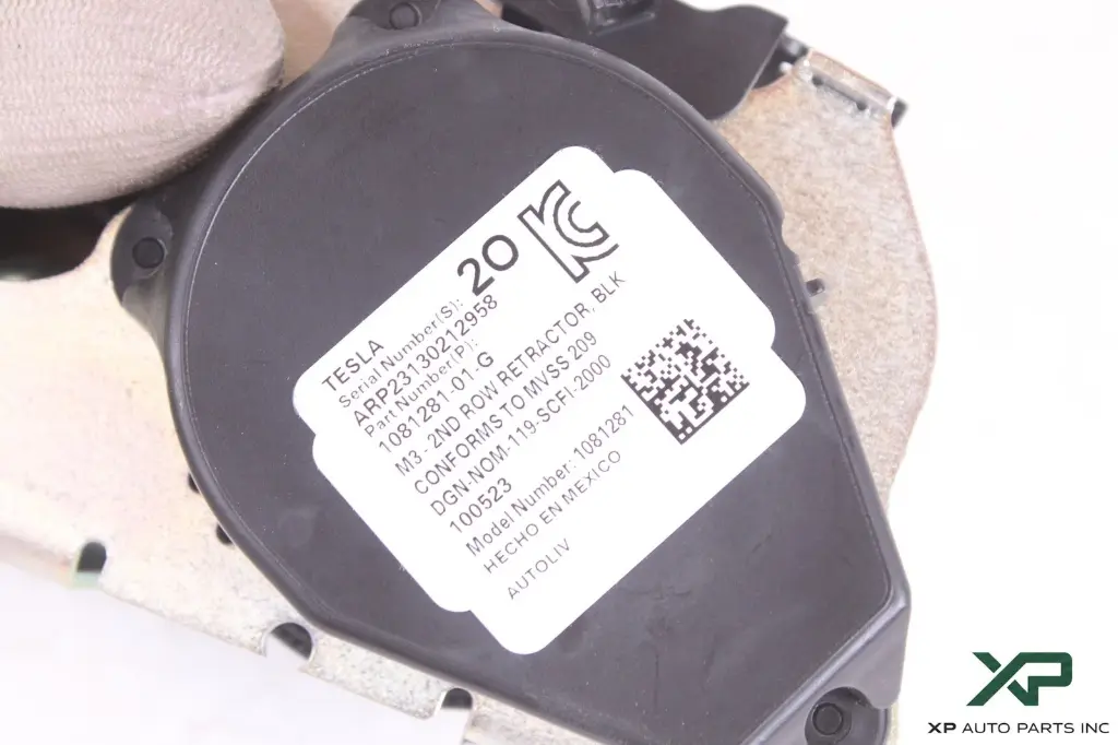 Ремінь безпеки задній лівий/правий Tesla Model 3, 1081281-01-G