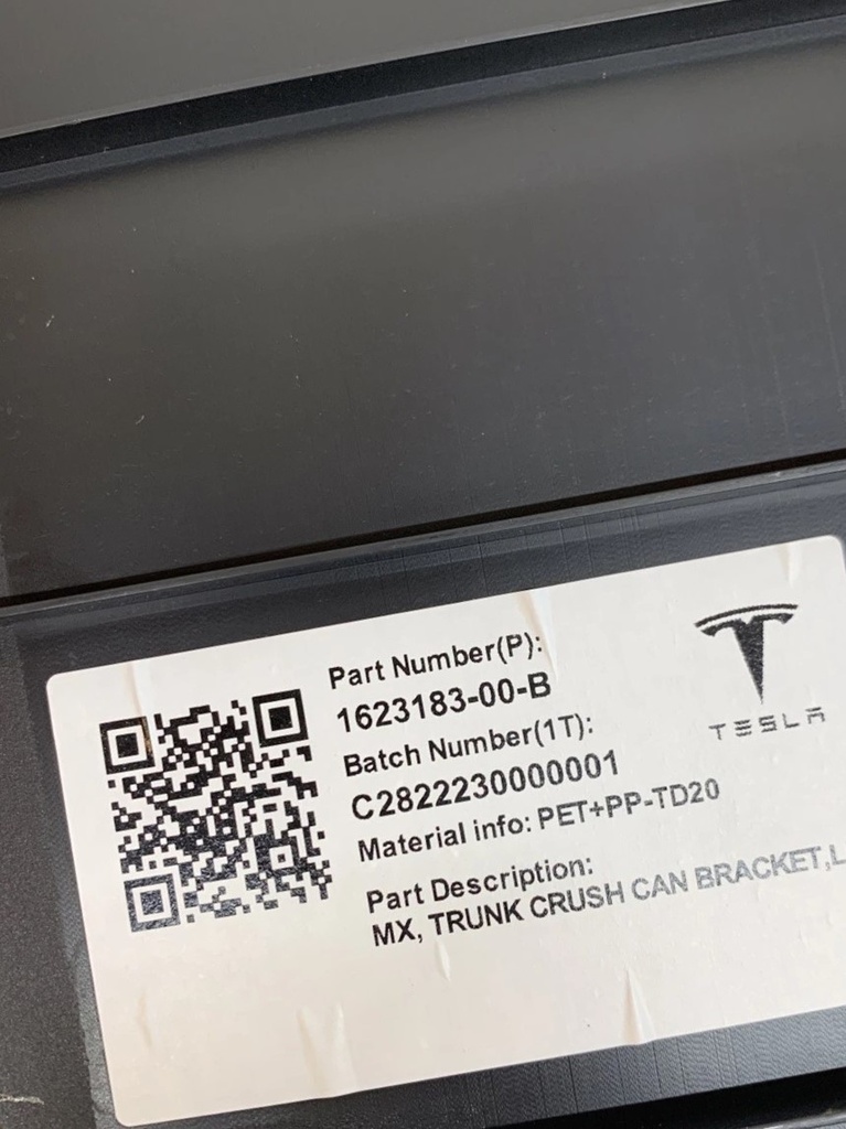 Накладка багажного відділення ліва Tesla Model X 21+, 1623183-00-B 