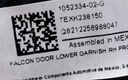 Обшивка дверей задніх правих нижня (Black Fabric) Tesla Model X, 1052334-02-G