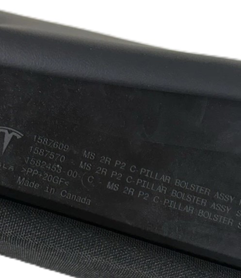 Подушка сидіння 2-го ряду бічна LН (Чор.) Tesla Model S 21+, 1582453-00-C