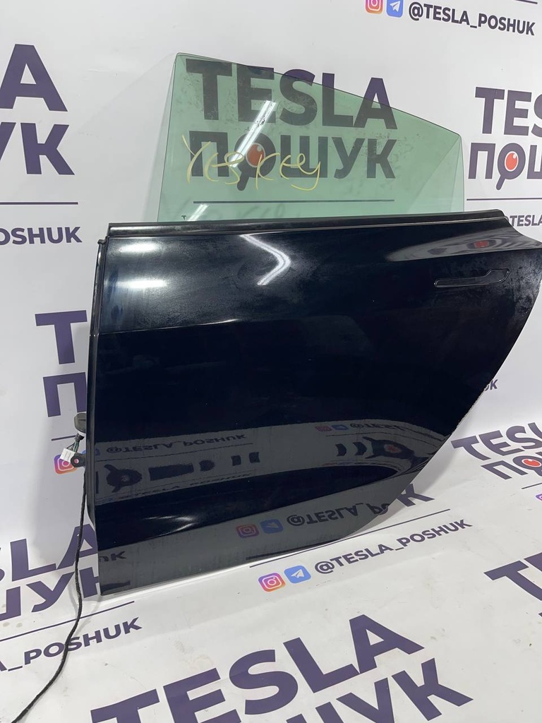 Двері задні ліві black ( комплектні ) Tesla Model 3,  1081441-E0-C