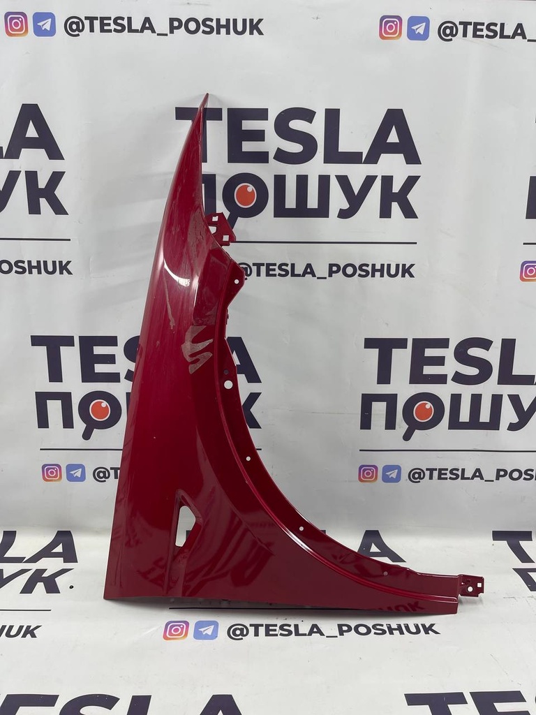 Крило переднє праве ( Red )Tesla Model X, 1069534-EO-N
