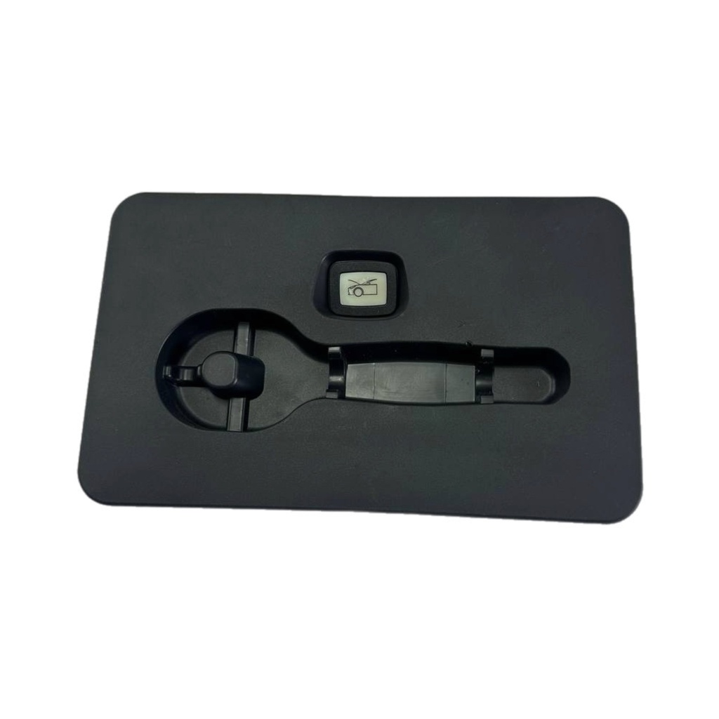 Панель підкапотного боксу з кнопкою аварійного відкриття капоту Tesla Model S/X 21+, 1564256-00-А