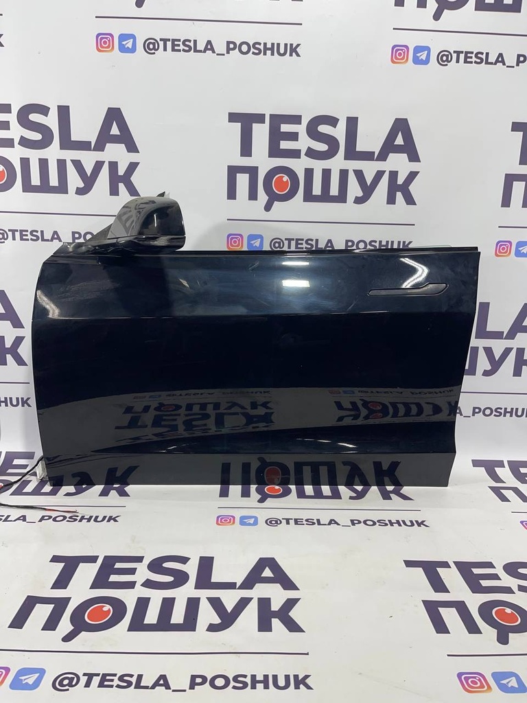 Двері передні ліві black ( комплектні ) Tesla Model 3, 1081421-E0-C