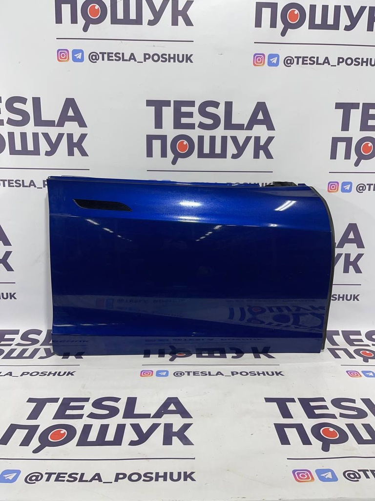 Двері передні праві Blue (частково комплектні) Tesla Model S 21+, 1584722-E0-A