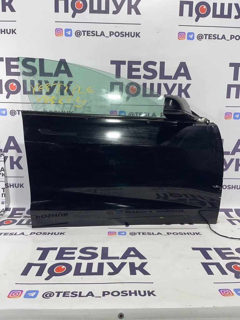 Двері передні праві black ( комплектні ) Tesla Model 3, 1081420-E0-C