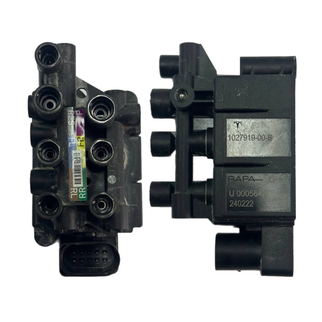 Блок клапанів компресора пневмопідвіски Tesla Model S , 1027919-00-B