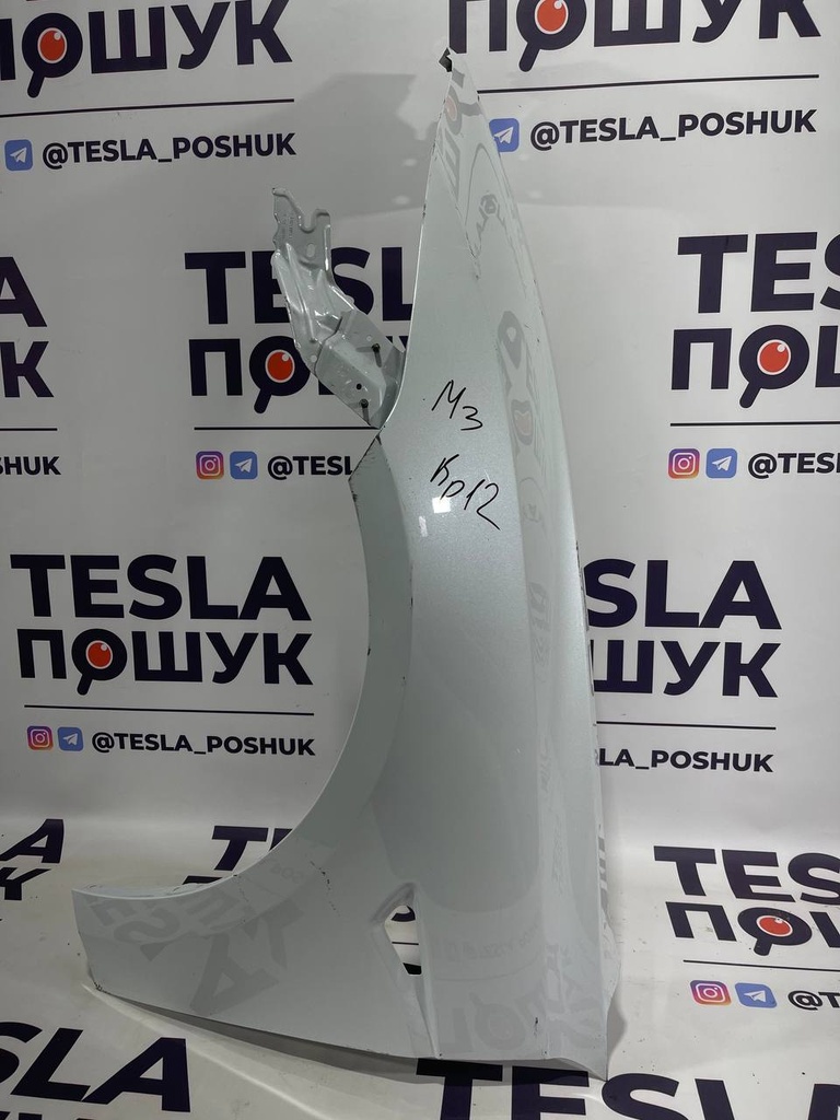 Крило переднє ліве Tesla Model 3, Higland, 1714884-EC-D