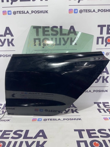 [1081441-E0-C] Двері задні ліві Black (комплектні) Tesla Model 3,  1081441-E0-C