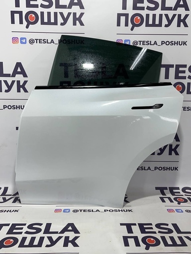 [1493561-12-A] Двері задні ліві white ( комплектні ) Tesla Model Y, 1493561-12-A