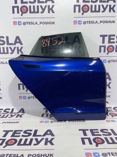 [1584772-E0-A] Двері задні права blue ( комплектні ) Tesla Model S 21+, 1584772-E0-A
