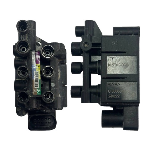 [1027919-00-B] Блок клапанів компресора пневмопідвіски Tesla Model S/X , 1027919-00-B